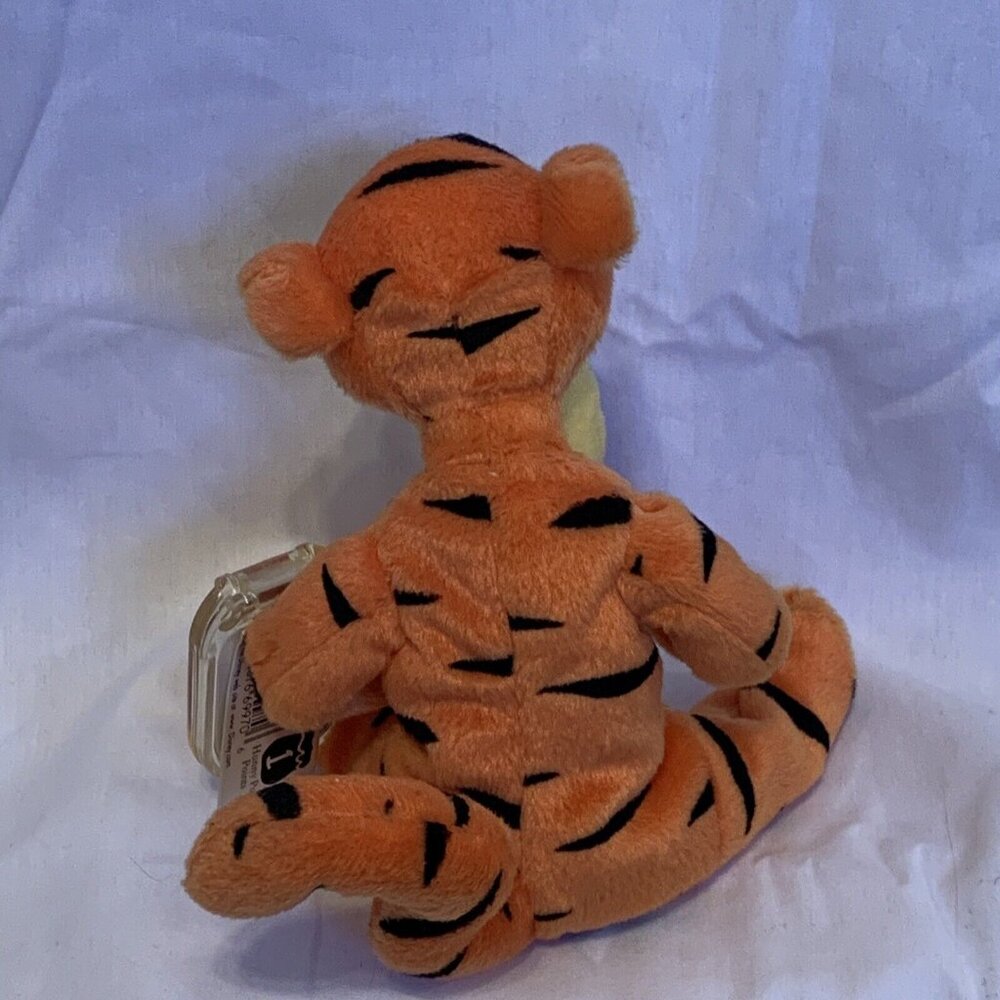 Tigger Plush - Star Bean Arcotoys Mattel - #2 Pooh Series 1999 7" Stuffed Animal - Picture 4 of 12